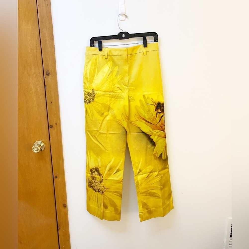 Tory Burch Printed Bee Satin Trouser - Picture 6 of 10